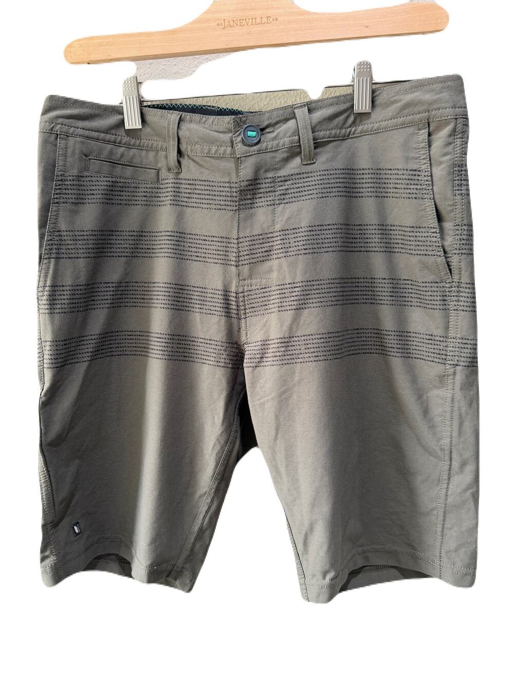 Linksoul Boardwalker Flat Front Stretch Mens Golf Casual Travel Shorts Size 32